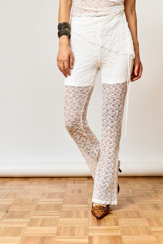 Pant Dentelle Blance