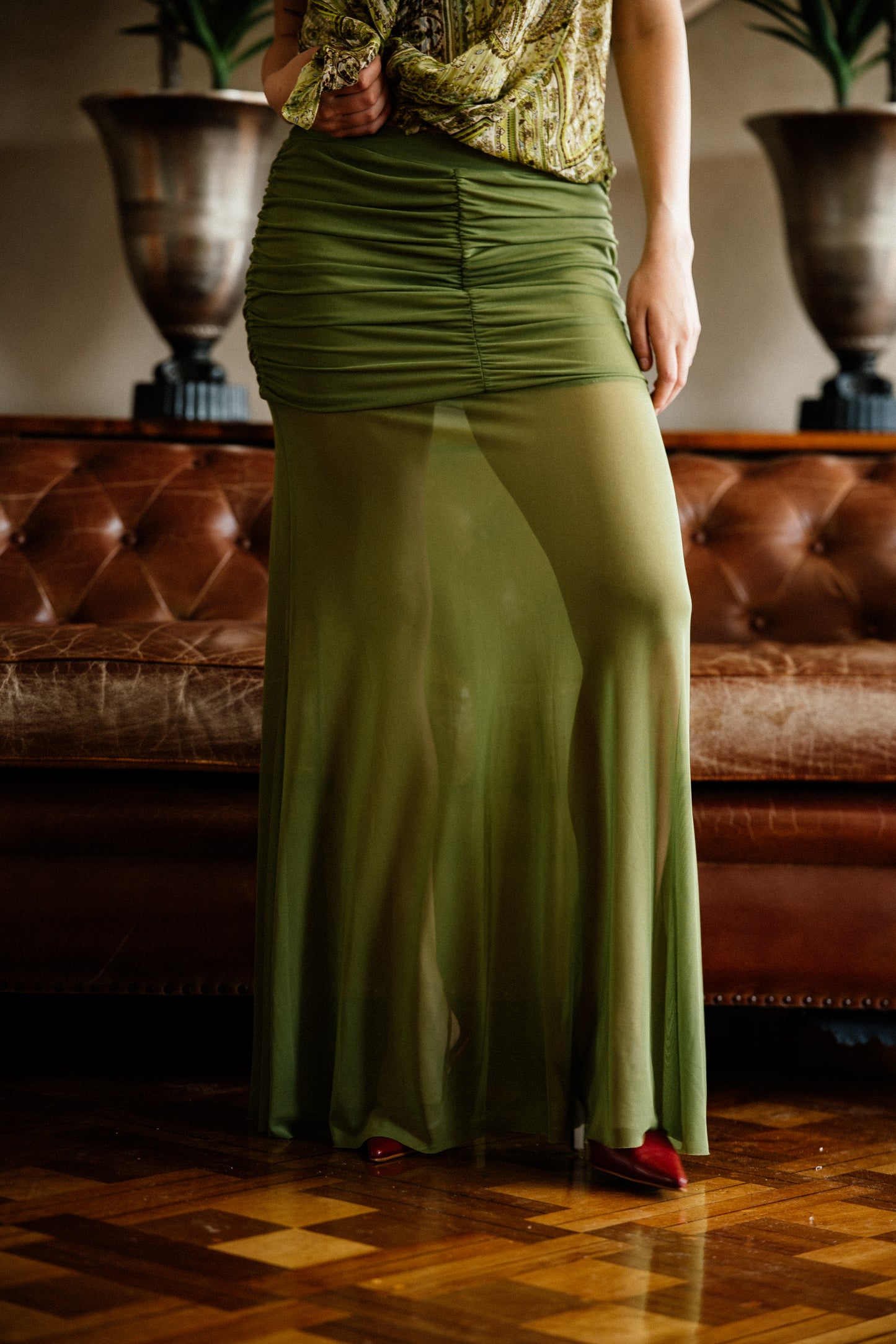 Falda Jupe Pistache.