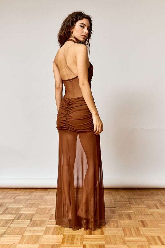 Vestido Rouge Marron