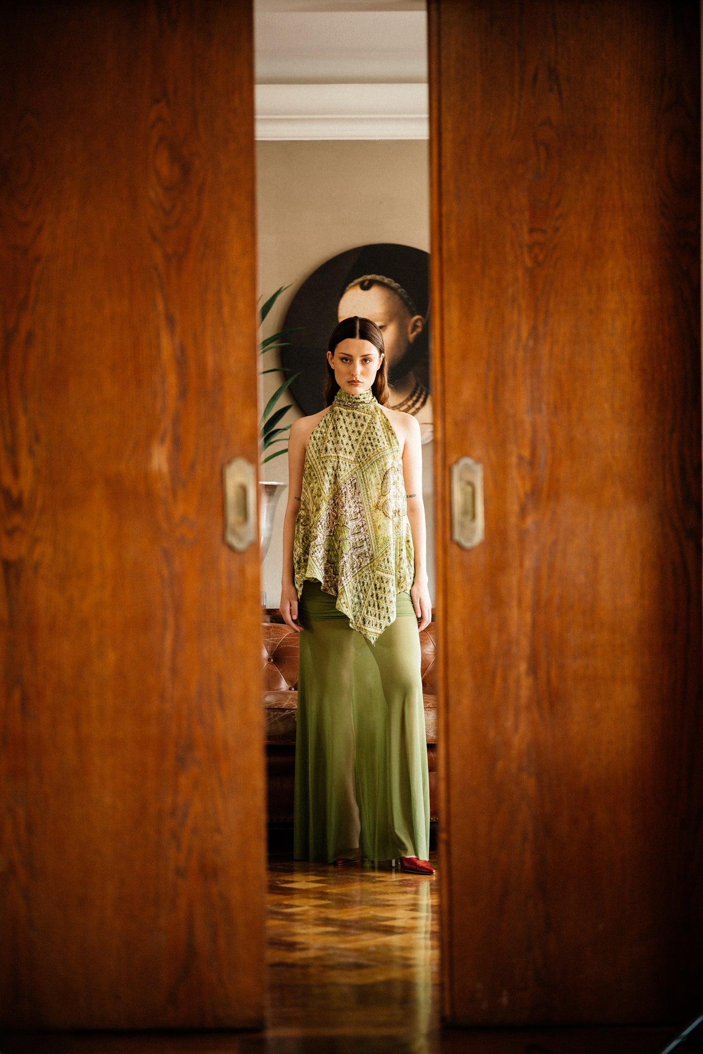 Falda Jupe Pistache.