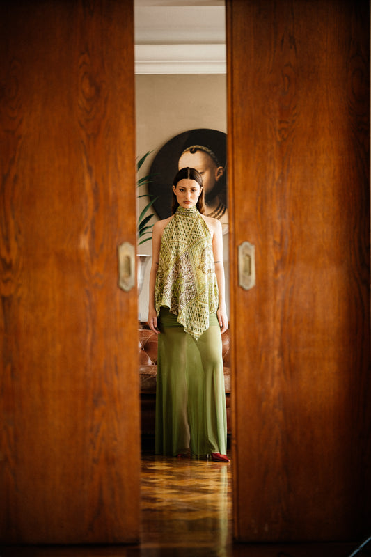 Falda Jupe Pistache.